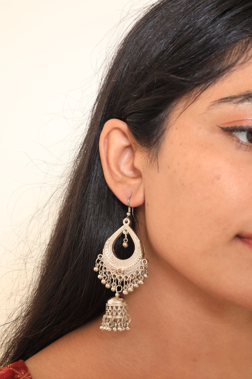 chandbali jhumka earrings