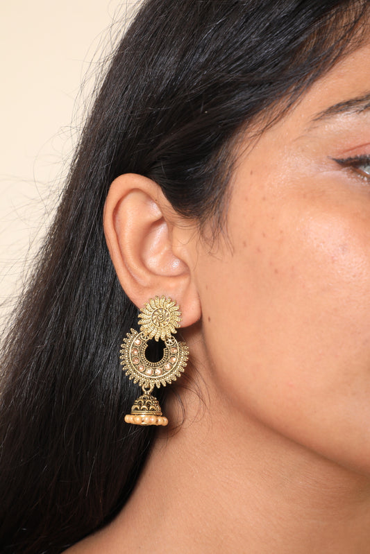 Classy Tassel Jhumka Earrings