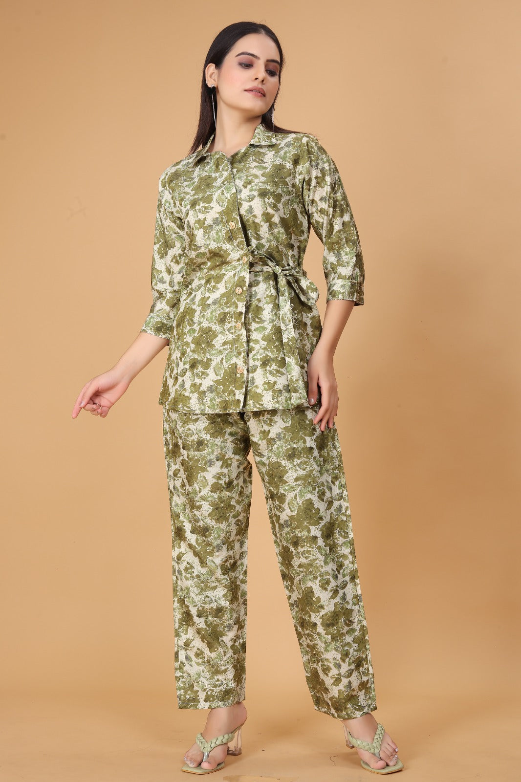 Women's Cotton Silk Ethnic Top and Pant Set - Timeless Elegance Meets Comfort