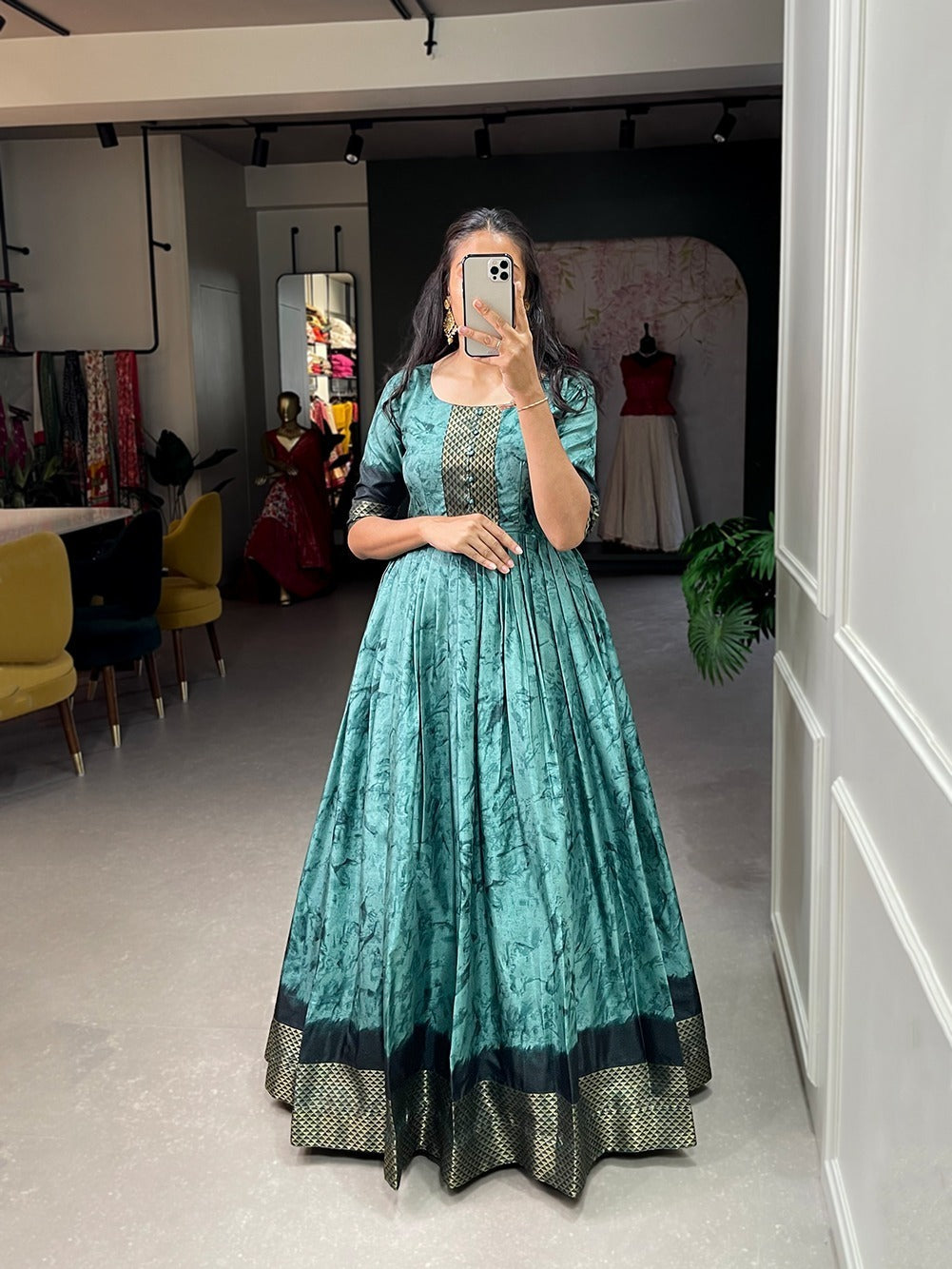 Elegant Anarkali Gown for Women - Timeless Beauty in Every Stitch