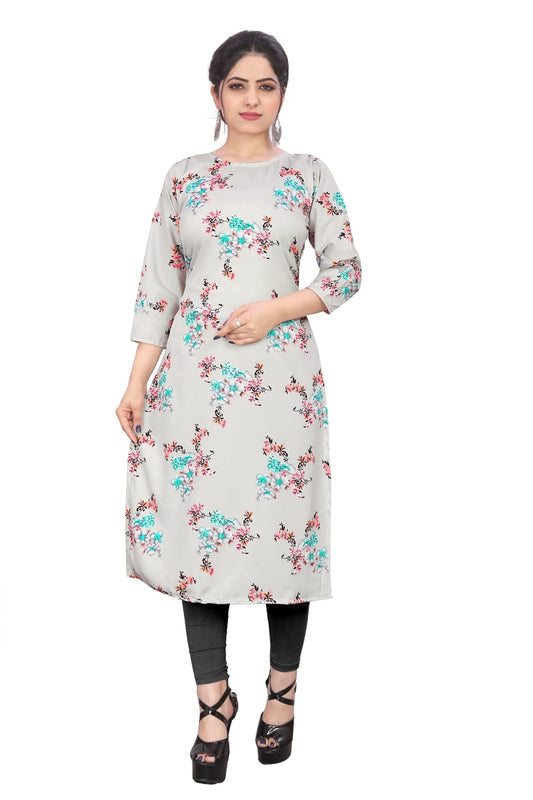 Women's Floral Print Kurti - Embrace Nature's Beauty in Style